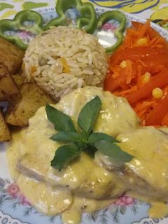 صورة لوصفة دجاج بالفطر chicken mushroom