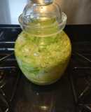 Homemade Sauerkraut in Fermentation Jar
