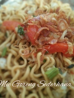 Foto resep Mie goreng sederhana