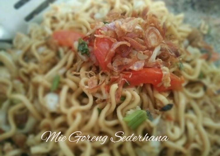 Mie goreng sederhana