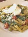 Penne com Espinafres e Tomate Cherry