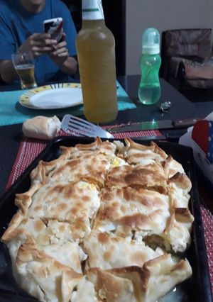 Una foto de Tarta de pollo jugosa