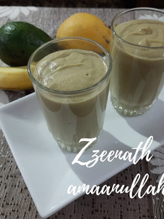 A picture of Avocado Mango and Banana Smoothie.