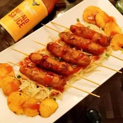 A picture of Buffalo sauce kabab.