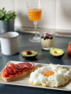 Una foto de Huevos Nube