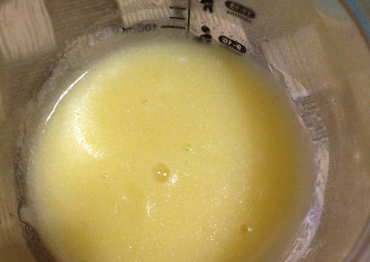 Resep MPASI - bubur putih saus mangga yang Enak Banget