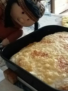 Una foto de Lasaña de verduras y pollo sin gluten y sin lactosa