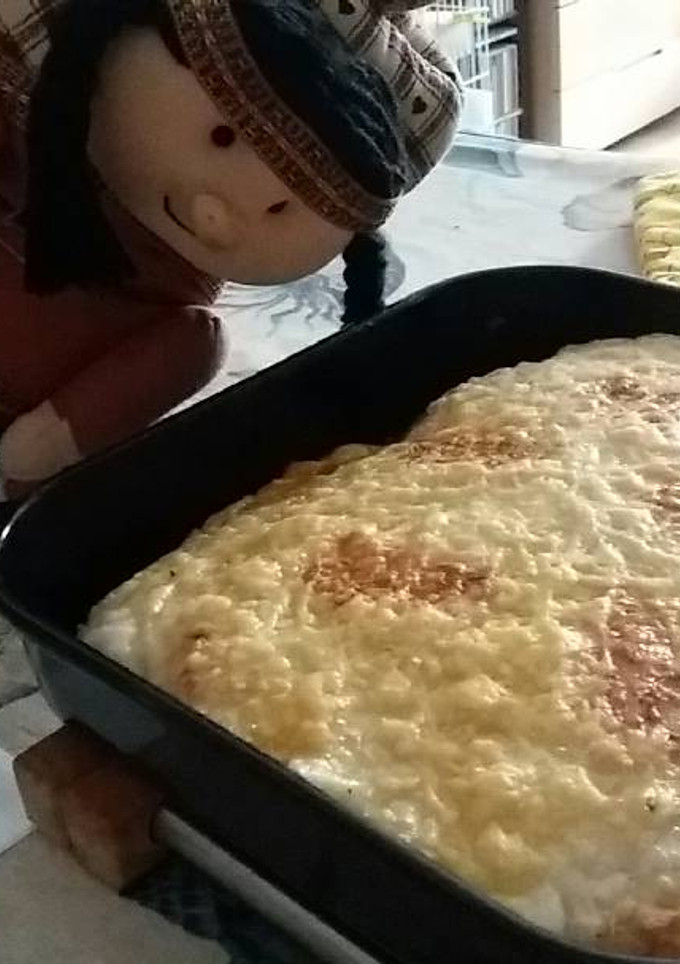 Una foto de Lasaña de verduras y pollo sin gluten y sin lactosa