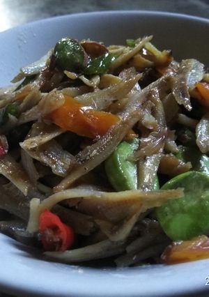 Foto resep Ikan teri dan pete