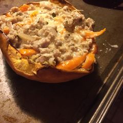 A picture of Spaghetti squash.