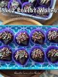 Biskut Coklat Walnut (Biskut Raya)