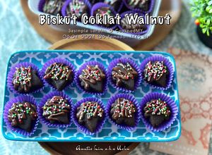 Gambar Biskut Coklat Walnut (Biskut Raya)