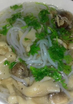 Hình của món Bánh Canh Nấm Chay.