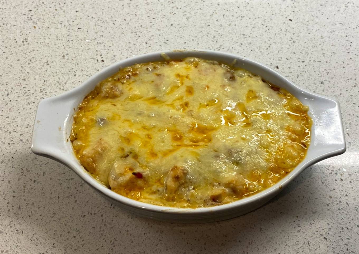 Mapo tofu gratin