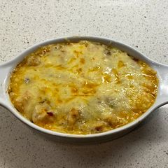 A picture of Mapo tofu gratin.