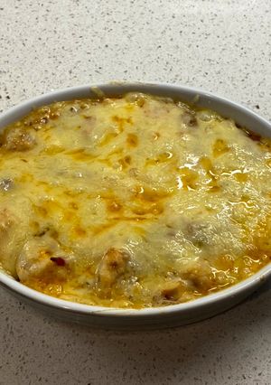 A picture of Mapo tofu gratin.