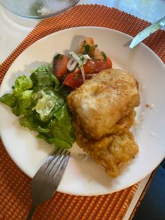 Una foto de Merluza rebozada