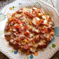A picture of Fish pizza.