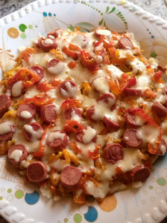 A picture of Fish pizza.