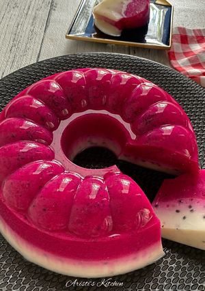Foto resep Puding Naga Susu
