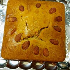 A picture of Eggless protin cake  Paneer /peanut cake.