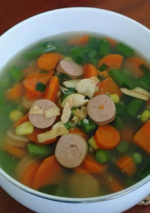 Foto resep Sop sayuran dan sosis