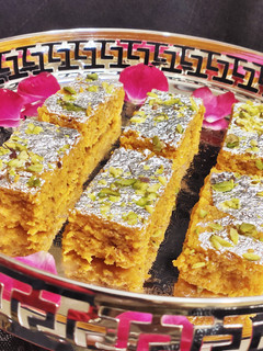 A picture of Mango Milk Cake.