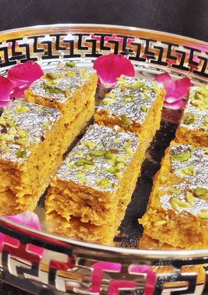 A picture of Mango Milk Cake.