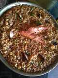 Rossejat (arroz con sepia y gambones)