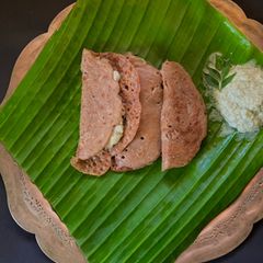 A picture of Kuttu Ata Dosa / Buckwheat Flour Dosa.