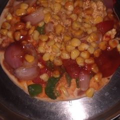 Sweet corn pizza A picture of Sweet corn pizza.