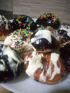 صورة لوصفة طريقه الدونات بالفرن لذييييذ😋وهش🍩