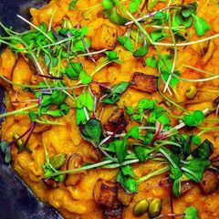 A picture of [Vegan] Butternut Squash Risotto.