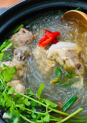 Hình của món Miến sườn non.