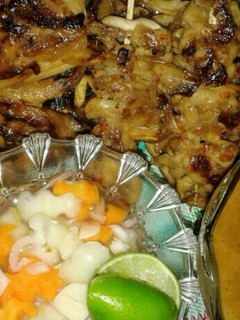 Foto resep Sate jamur tiram bumbu kacang