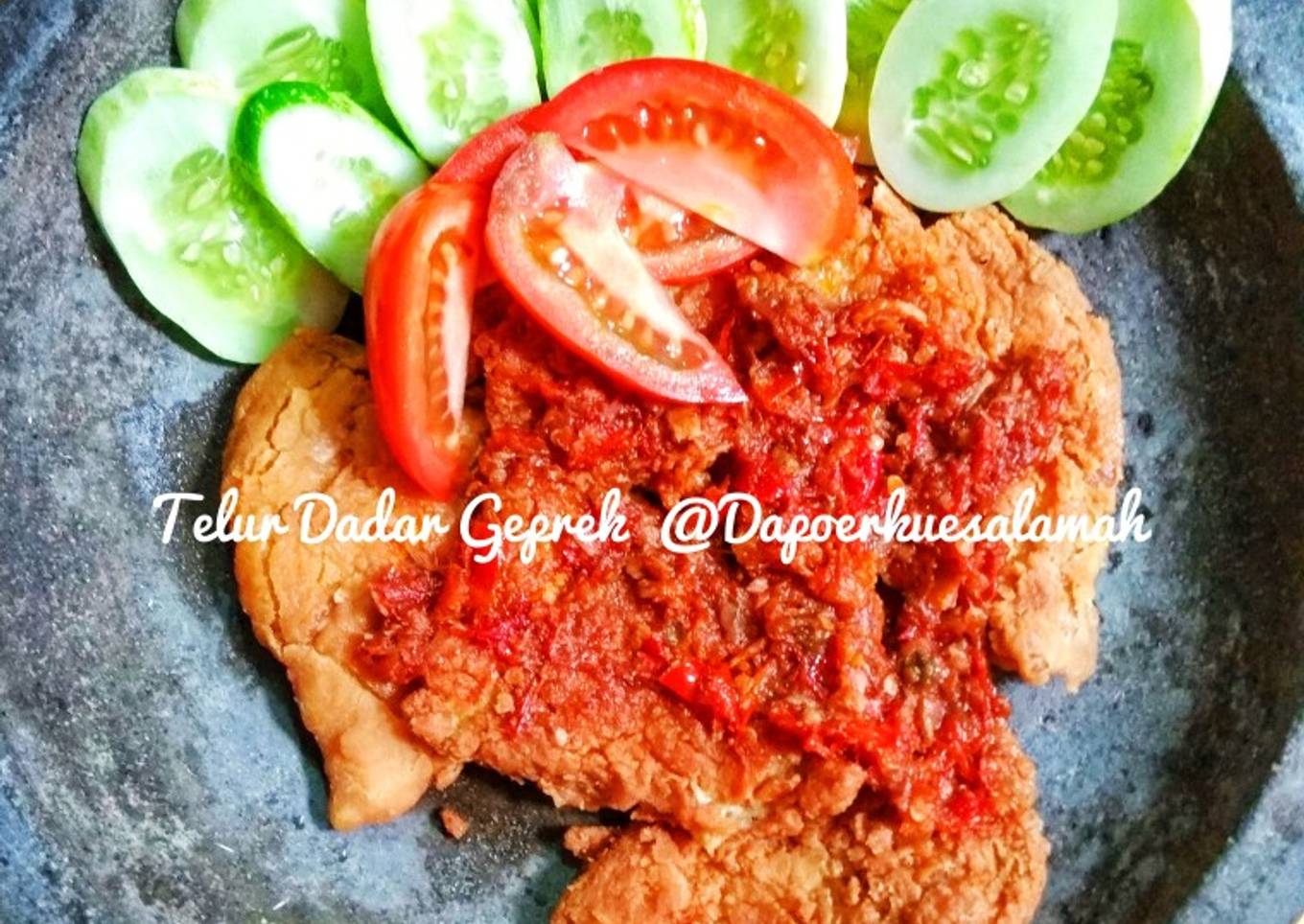 Telur Dadar Geprek
