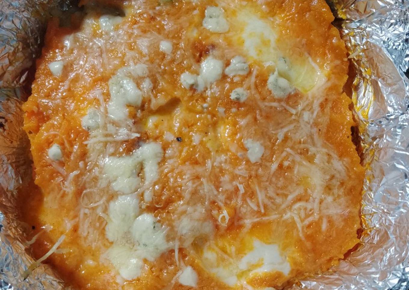 Pastel de calabaza y pollo