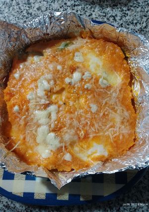 Una foto de Pastel de calabaza y pollo
