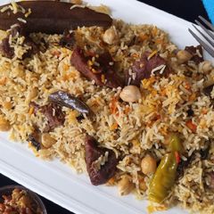 A picture of Beef Chana Pulao(no tomato).
