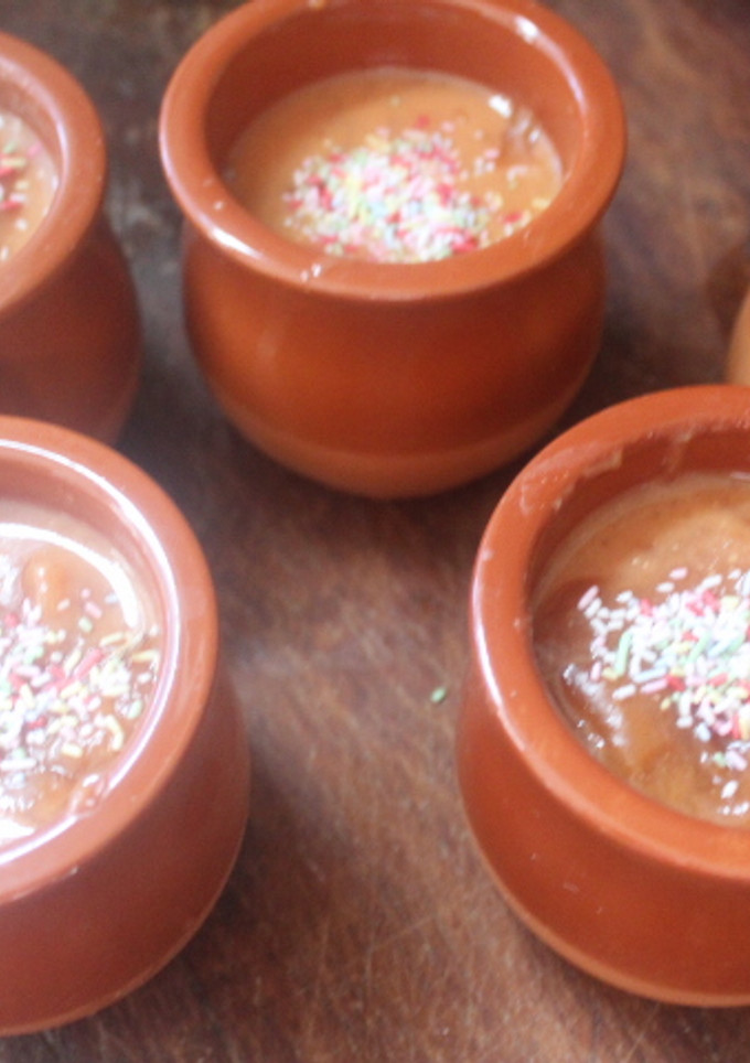 Una foto de Flan de sandía