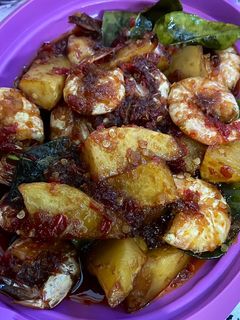 Foto resep Balado Udang & Kentang