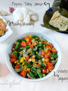 Foto resep 16. Tumis jagung wortel buncis