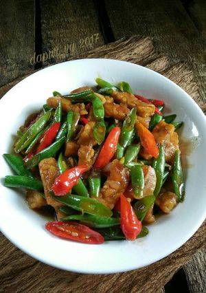 Foto resep OSENG BUNCIS TEMPE #pr_recookmantenelise