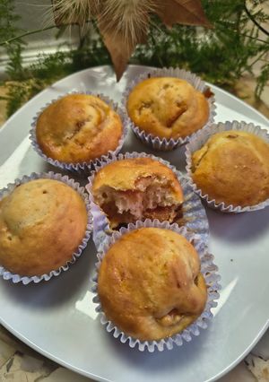 Una foto de Muffins De Mandarina Veganos Primaverales 💥🌹🫶🌺 Sin Huevo / Sin Lacteos