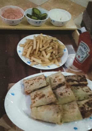صورة لوصفة شاورما 😋🍗🍟