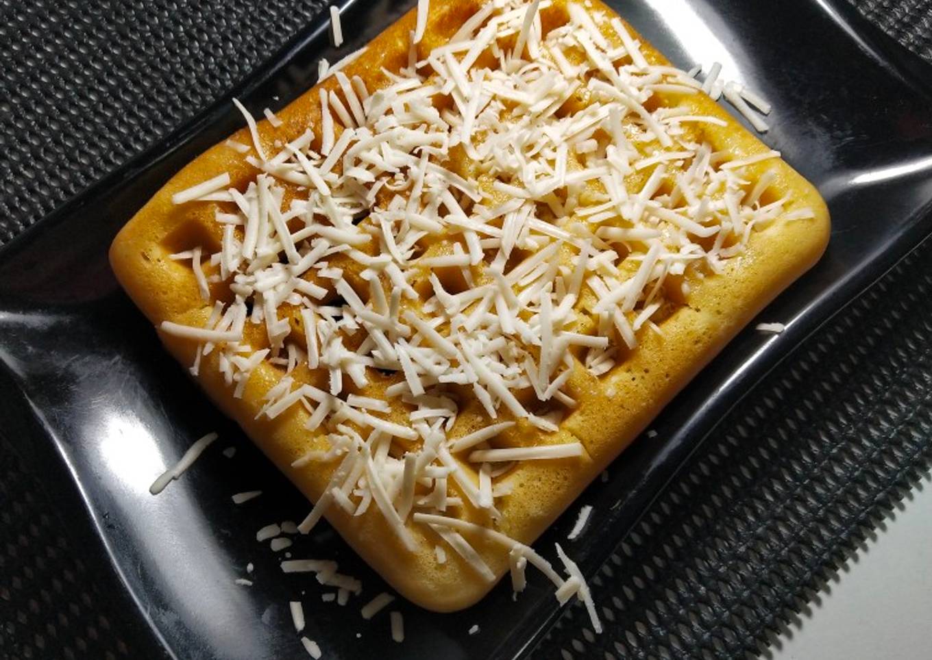 Waffle Vanila Topping Keju