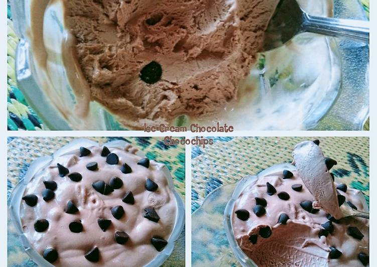 Resep Ice Cream Chocolate Choco Chips Anti Gagal