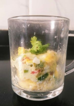 A picture of Omelet In A Mug | 2 Minutes Healthy Mug Recipe.