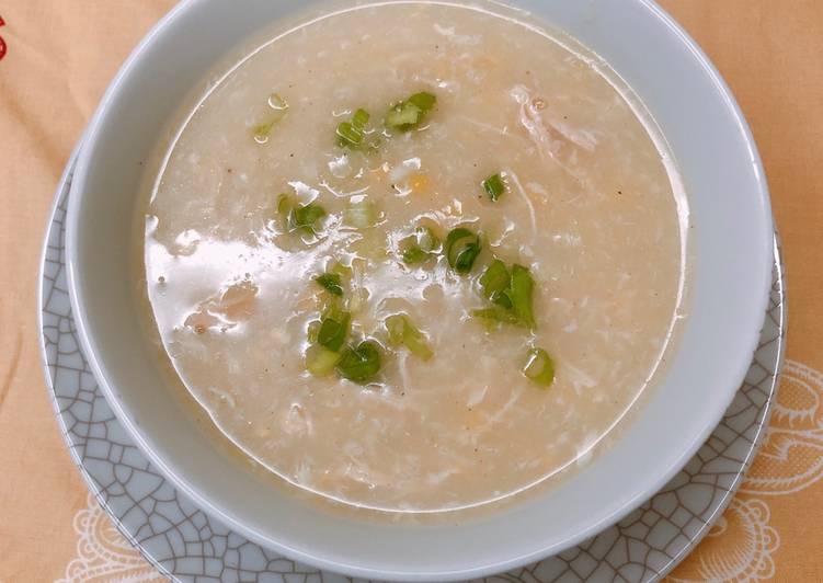شوربة الذره الكريميه
