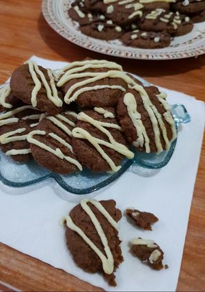 Foto resep Eggless choco cereal cookies